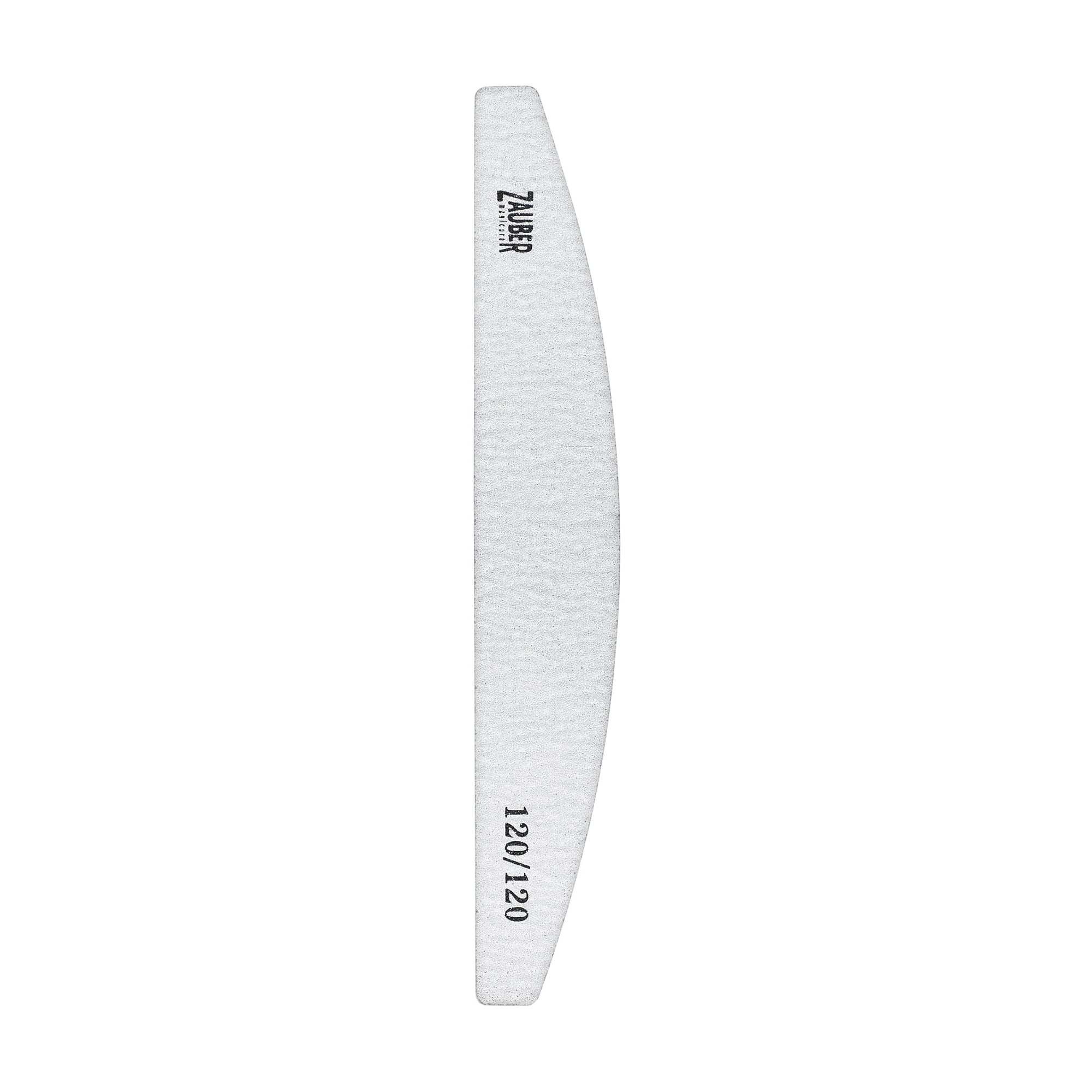 Пилка для нігтів Zauber овал, 120/120 грит, 18*2.8 см (03-011C)