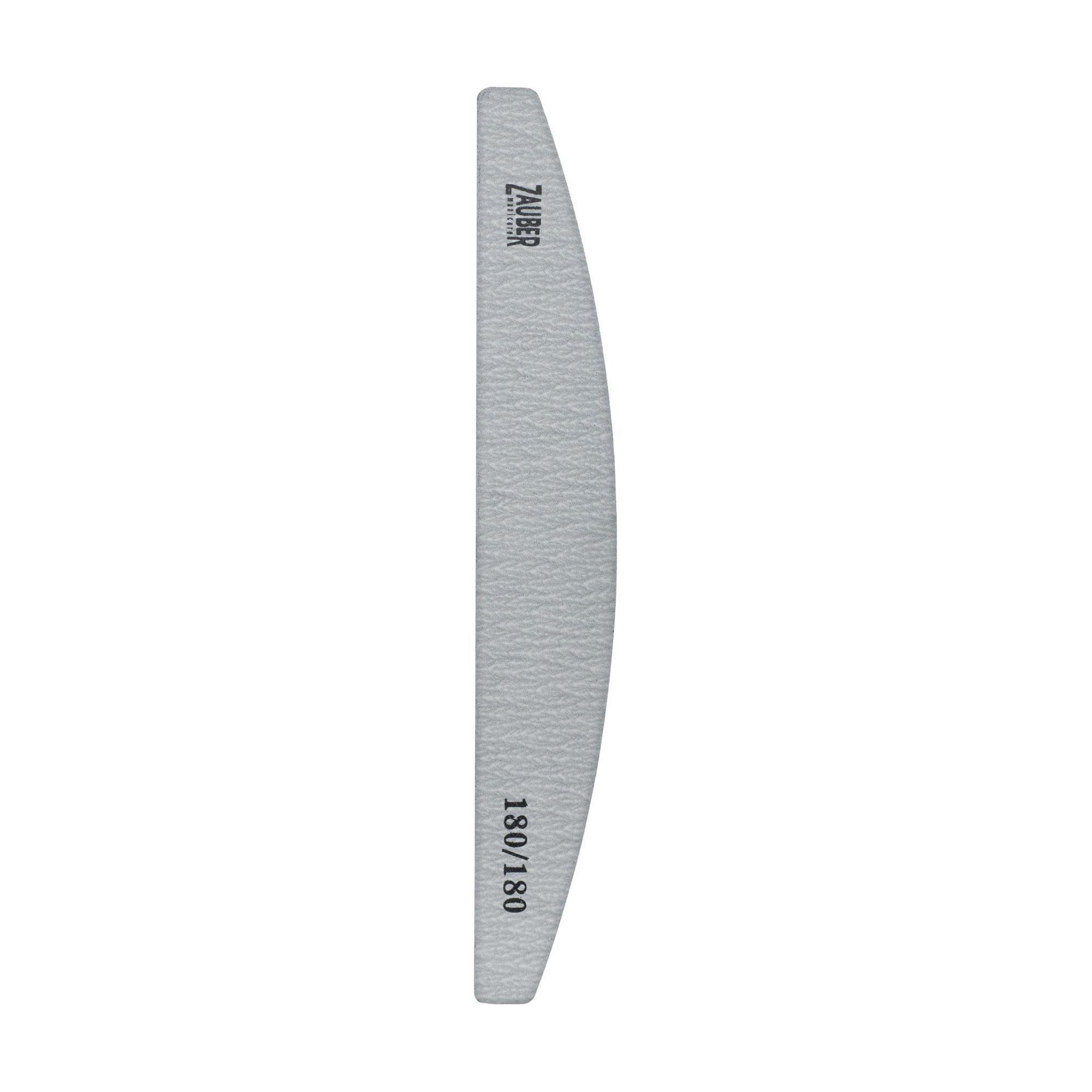 Пилка для нігтів Zauber овал, 180/180 грит, 18*2.8 см (03-011G)