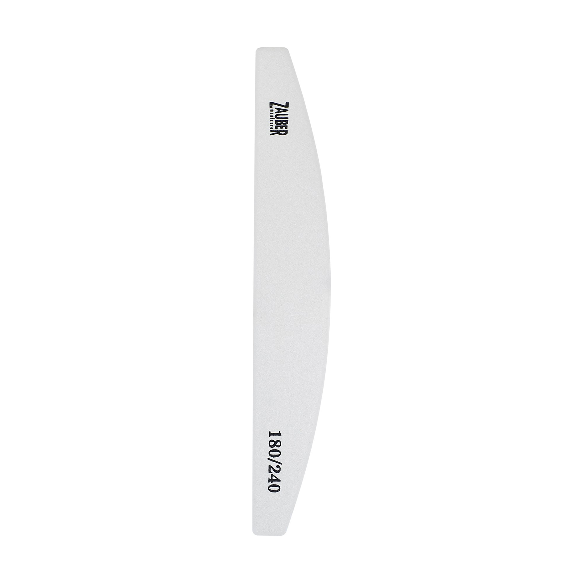 Пилка для нігтів Zauber овал, 180/240 грит, 18*2.8 см (03-060B)