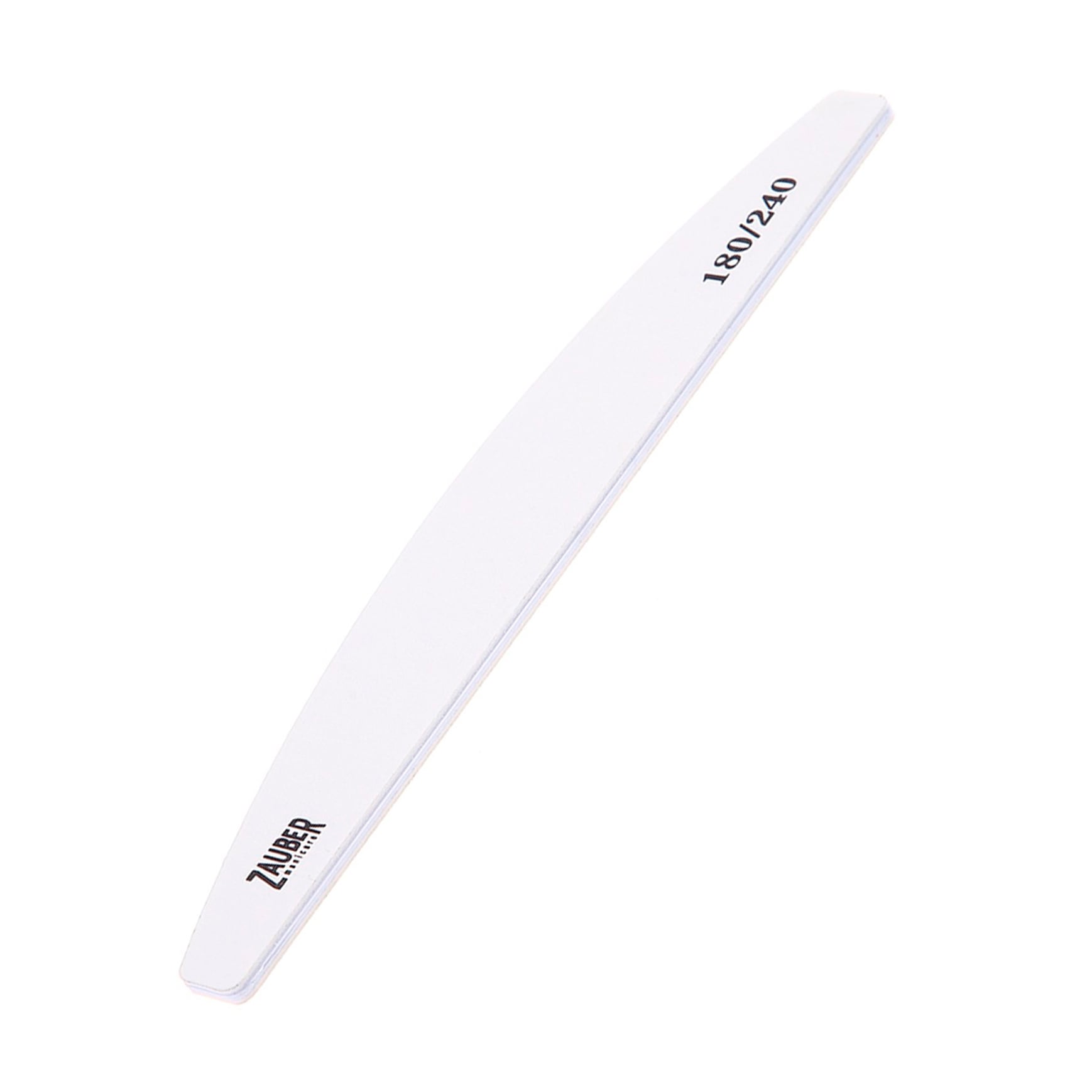 Пилка для нігтів Zauber овал, 180/240 грит, 18*2.8 см (03-084B)
