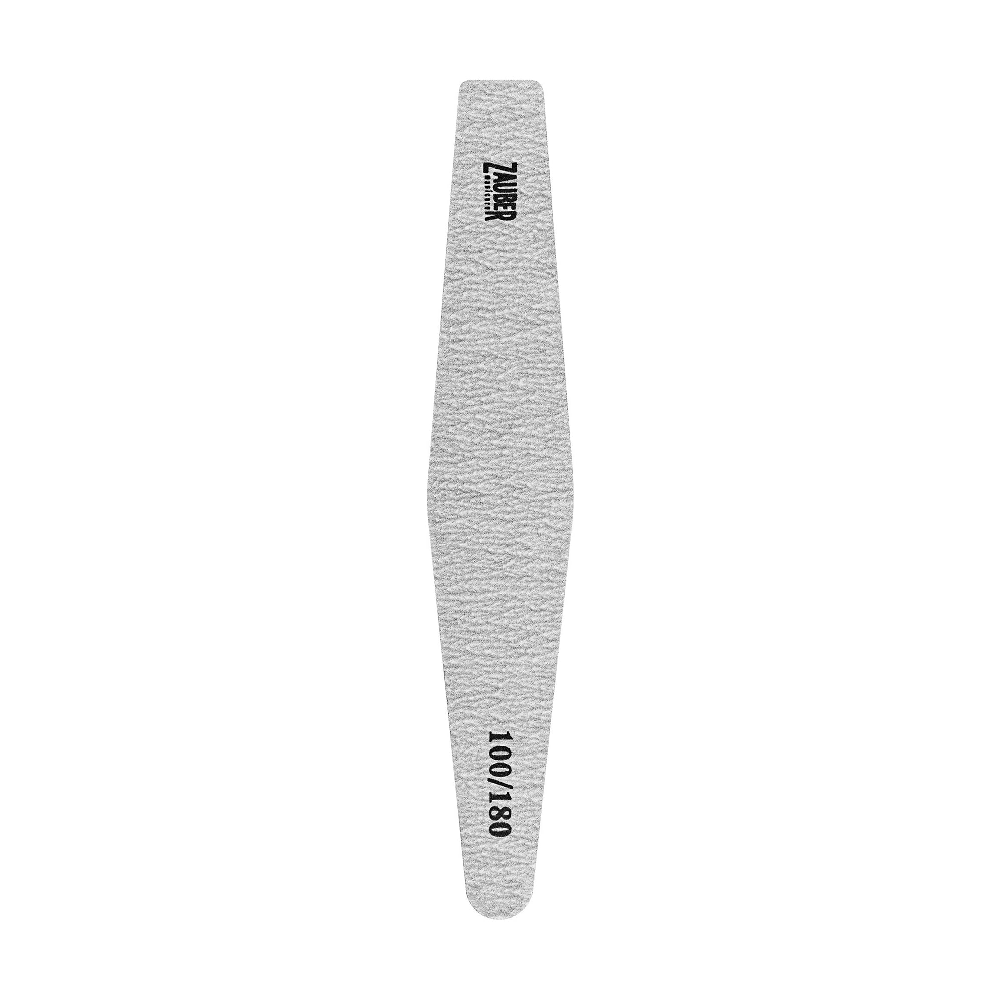 Пилка для нігтів Zauber ромб, 100/180 грит, 17.7*3.1 см (03-075C)