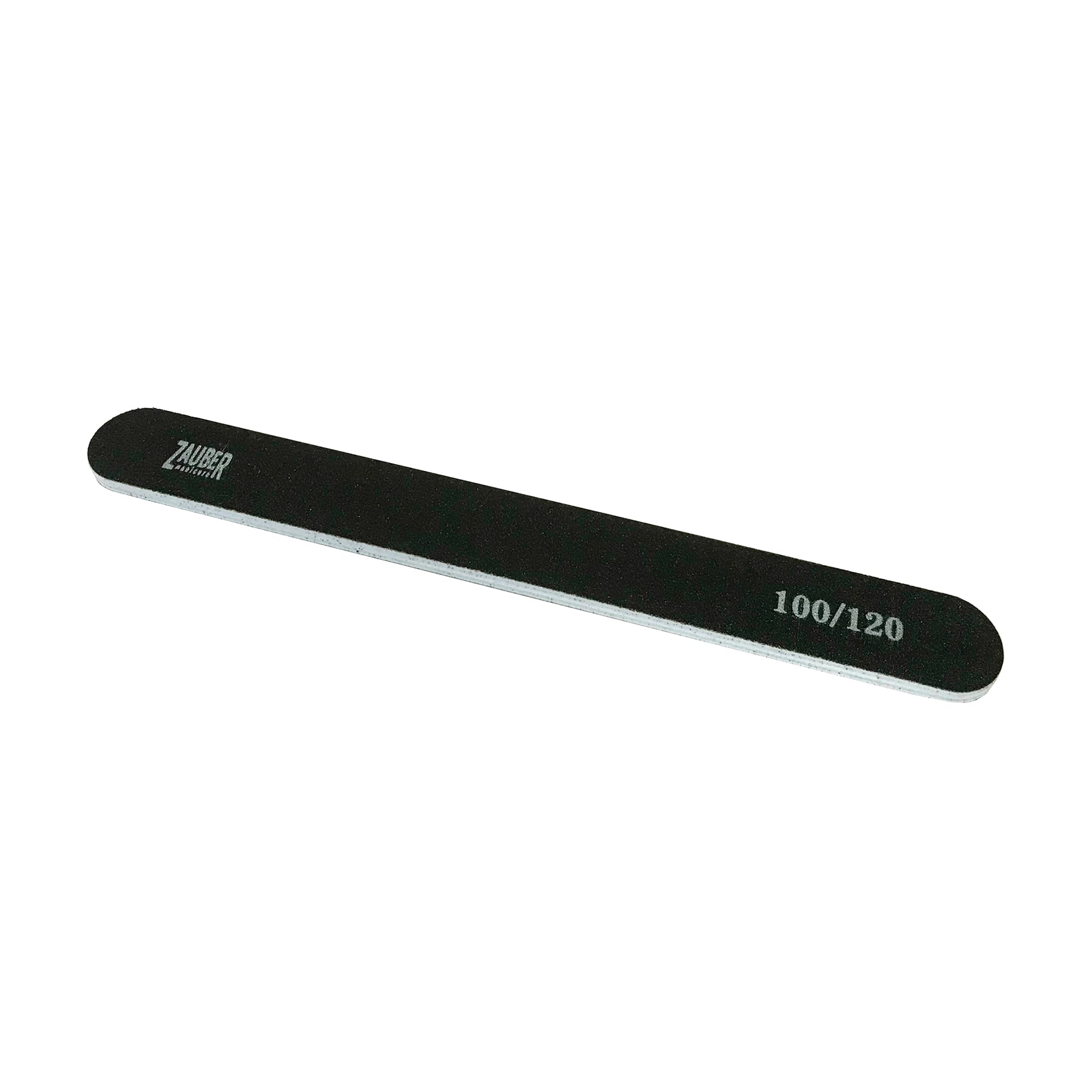 Пилка для нігтів Zauber вузька, 100/120 грит, 17.8*2 см (03-002D)