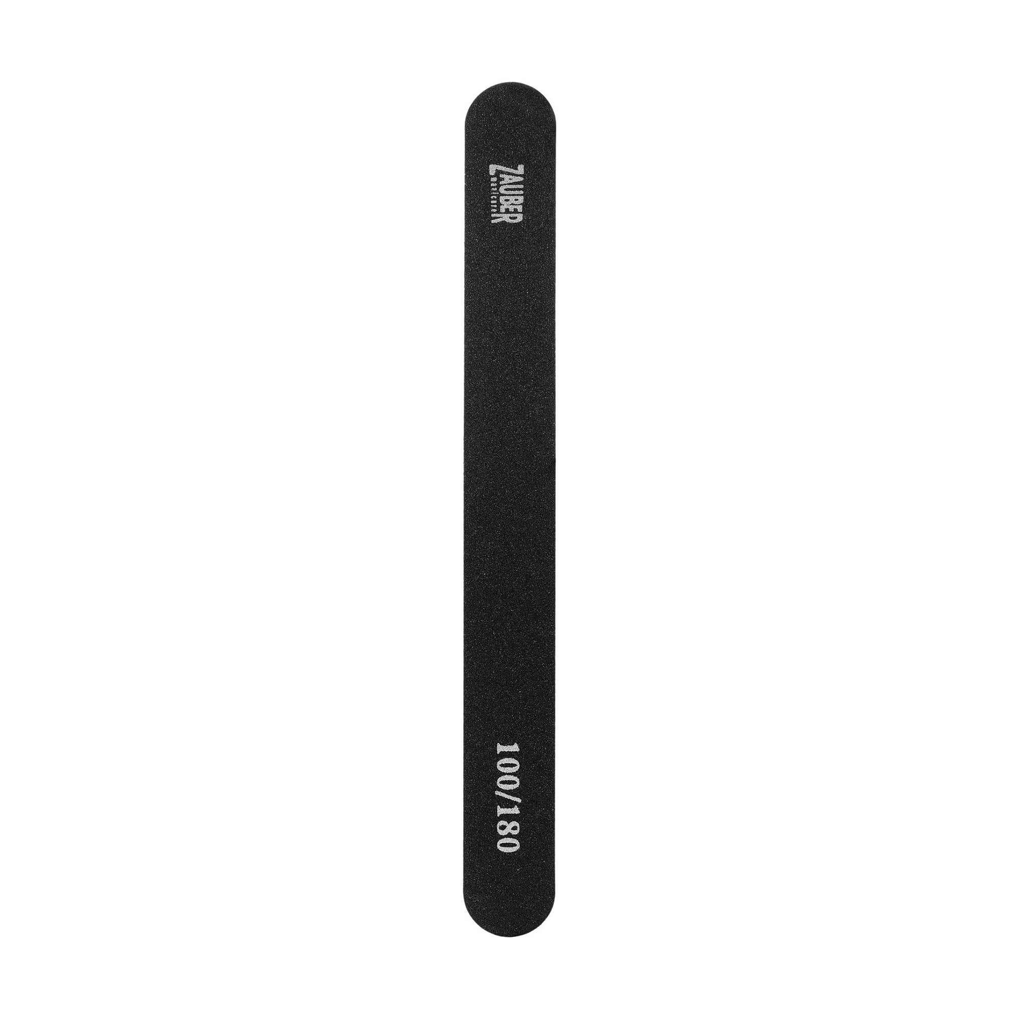 Пилка для нігтів Zauber вузька, 100/180 грит, 17.8*2 см (03-002E)