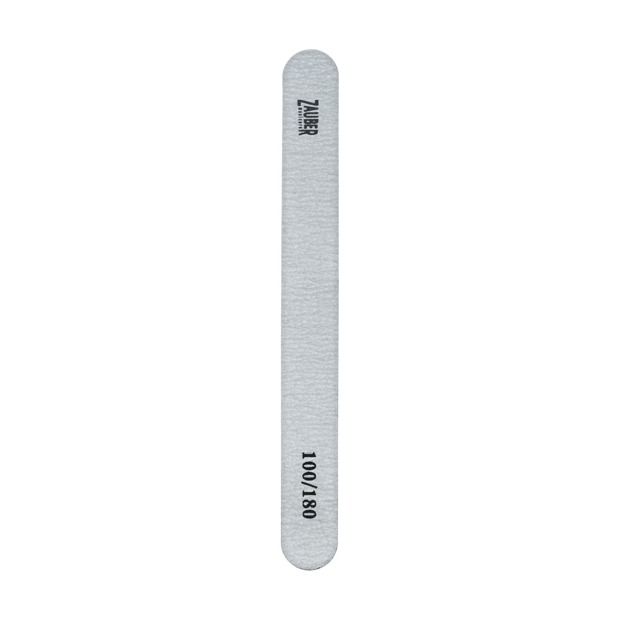 Пилка для нігтів Zauber вузька, 100/180 грит, 17.8*2 см (03-009C)