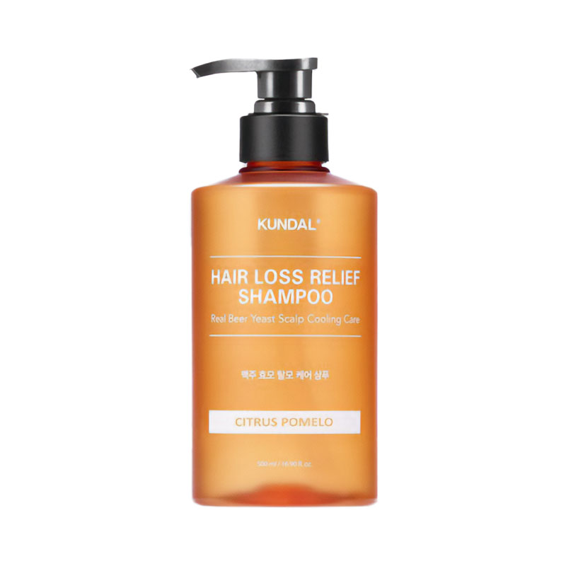 Пивний шампунь для волосся Kundal  Beer Yeast Hair Loss Relief Shampoo, Citrus Pomelo, 500 мл