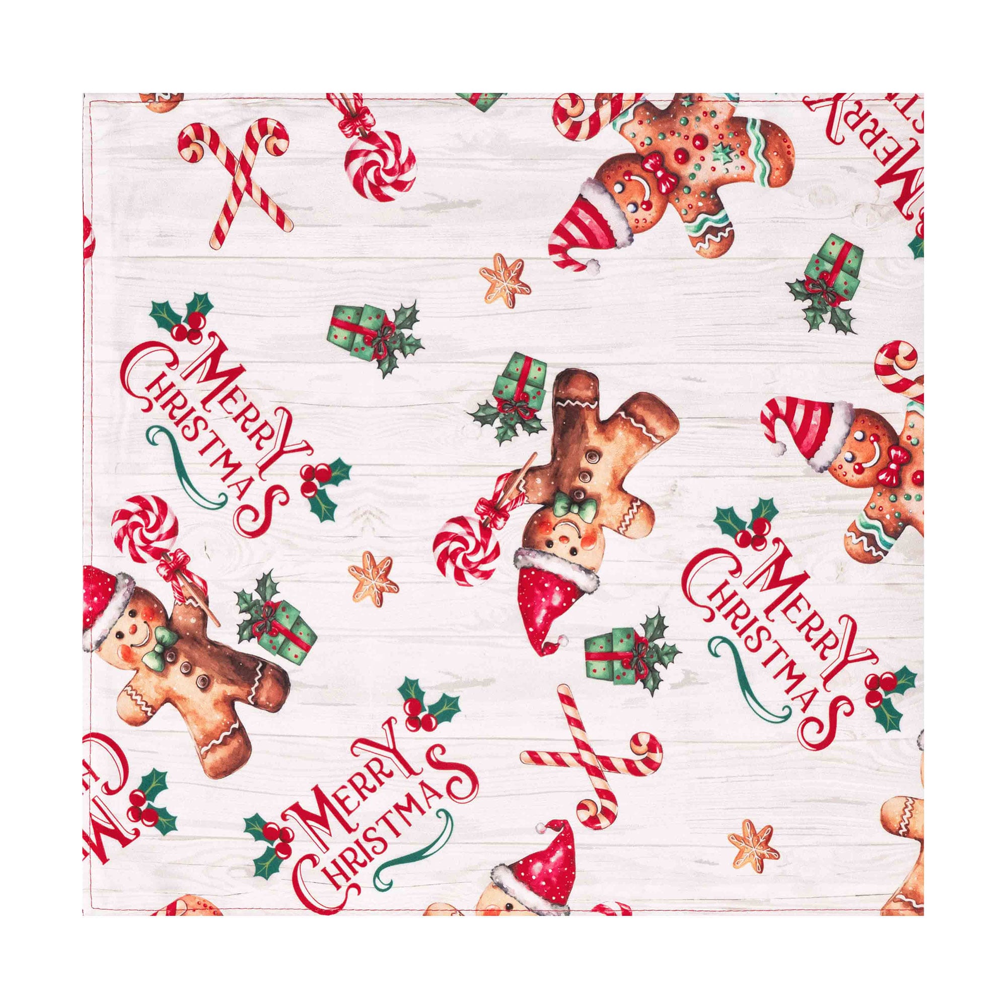 Ранер Ardesto Christmas Gingerbread червоний, 33*137 см (ART01HCG)