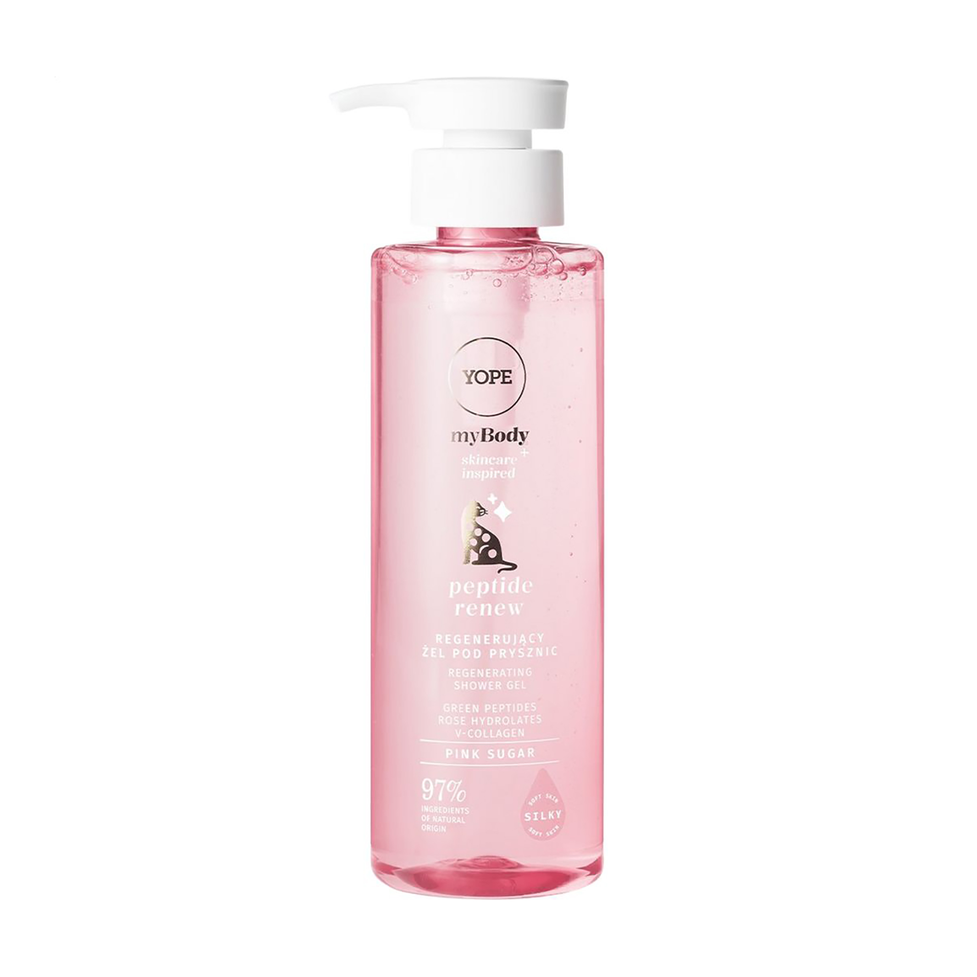 Регенерувальний гель для душу Yope myBody Peptide Renew Pink Sugar Regenerating Shower Gel, 300 мл