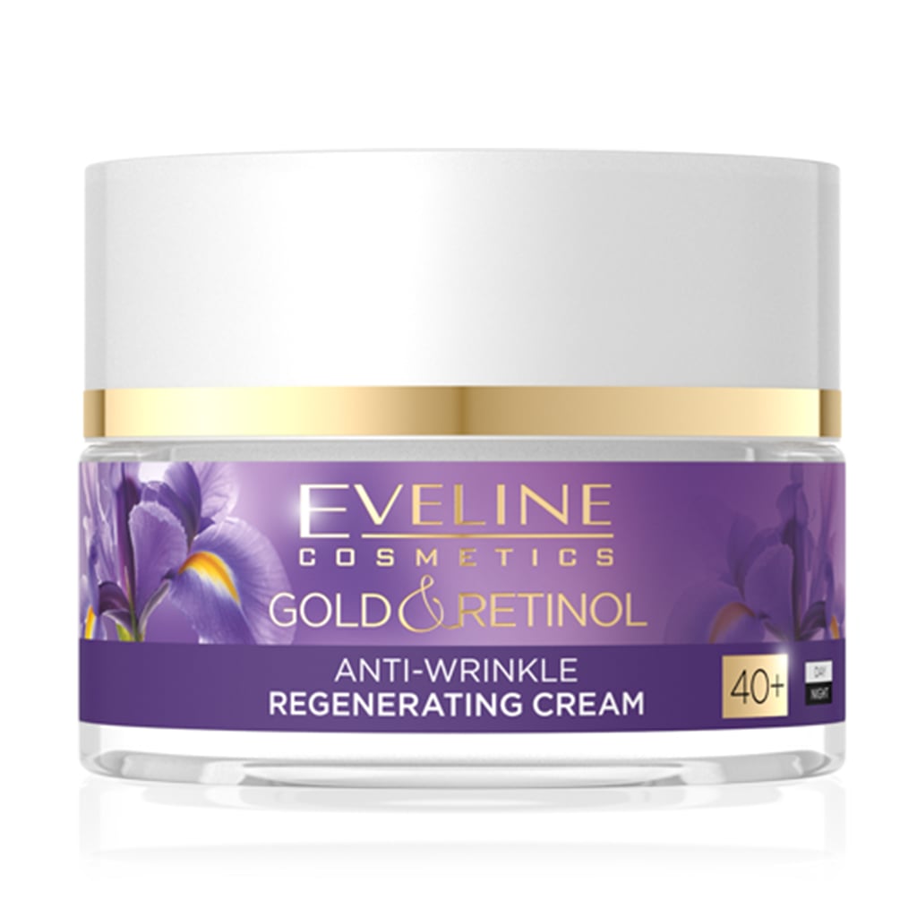 Регенерувальний живильний крем для обличчя Eveline Cosmetics Gold &amp; Retinol 40+, проти зморщок, 50 мл