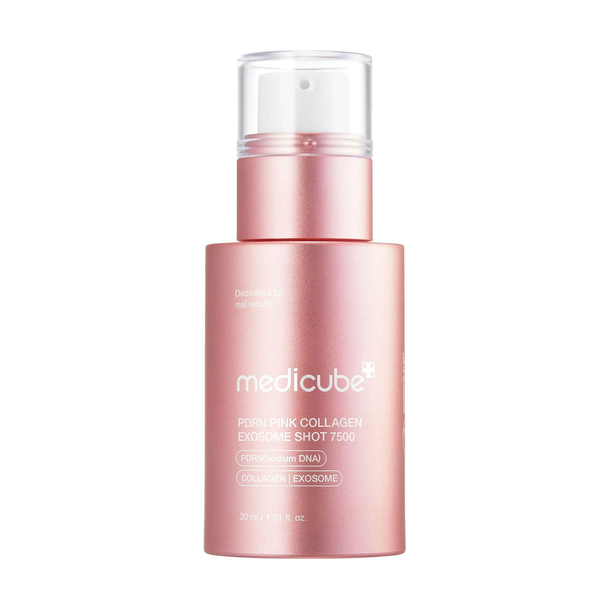 Регенеруюча сироватка для обличчя Medicube PDRN Pink Collagen Exosome Shot 7500 з полінуклеотидами, екзосомами та спікулами, 30 мл