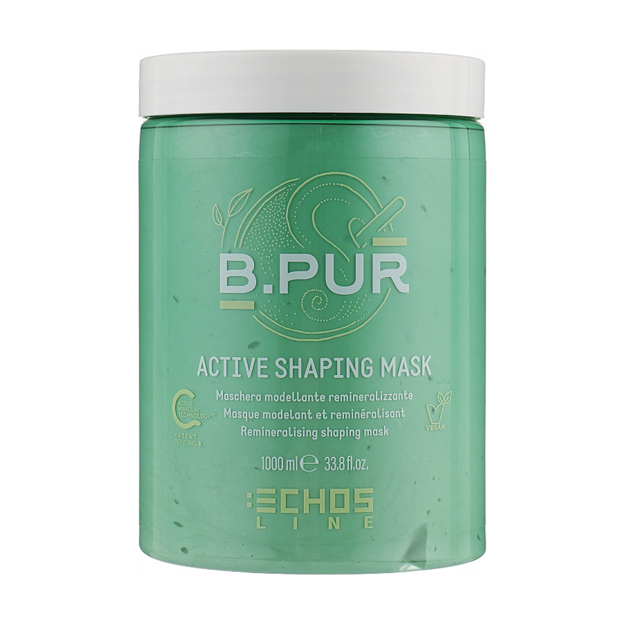 Ремінералізувальна маска для волосся Echosline B.Pur Active Shaping Mask, 1 л