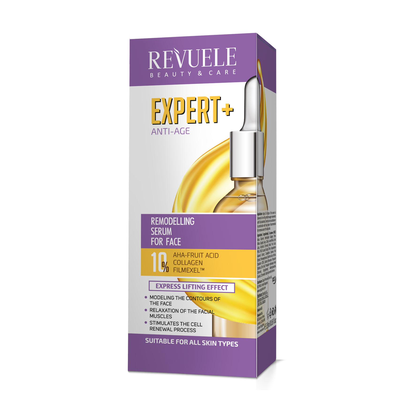 Ремоделювальна антивікова сироватка для обличчя Revuele Expert+, 30 мл
