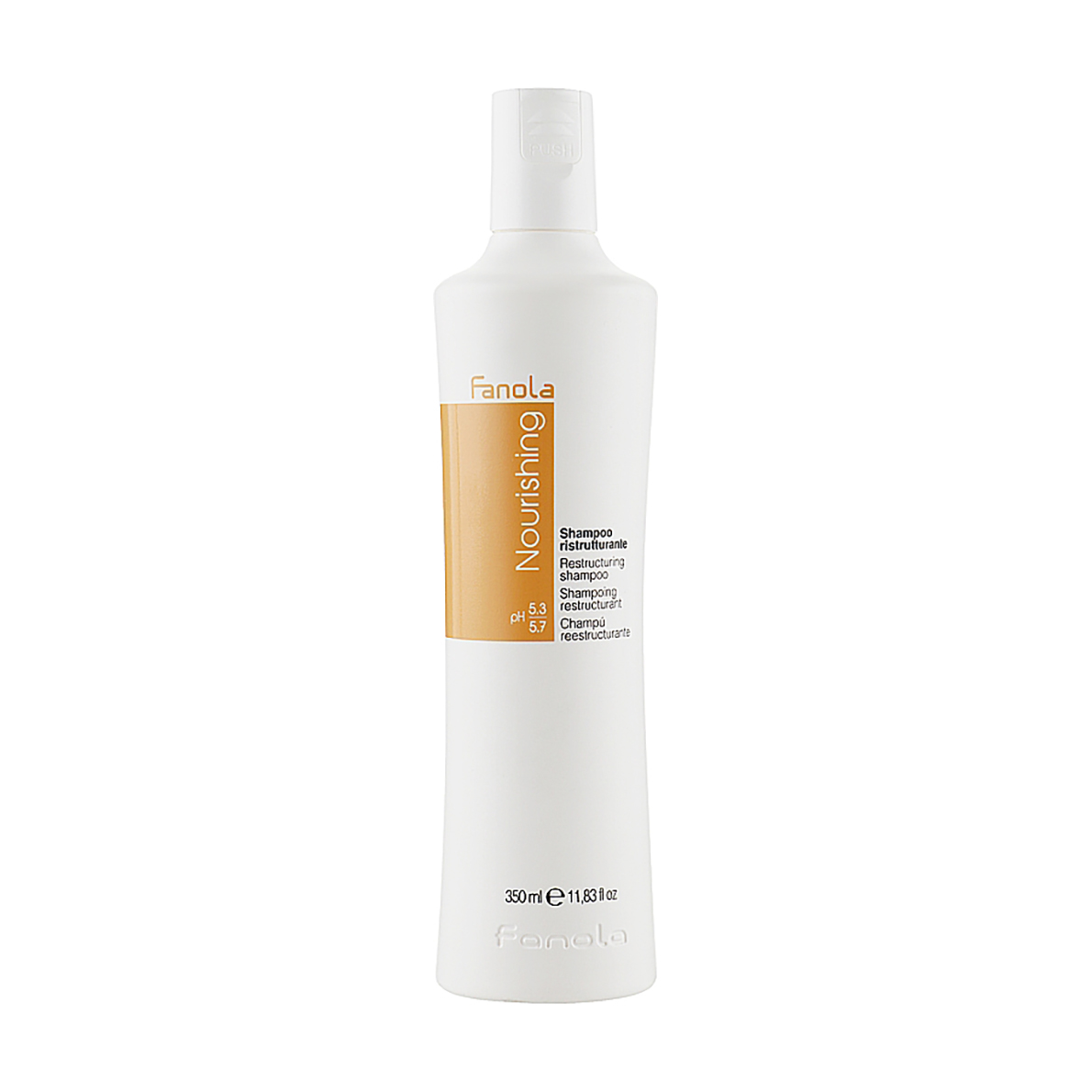 Реструктурувальний шампунь Fanola Nourishing Restructuring Shampoo, для сухого та пошкодженного волосся, 350 мл