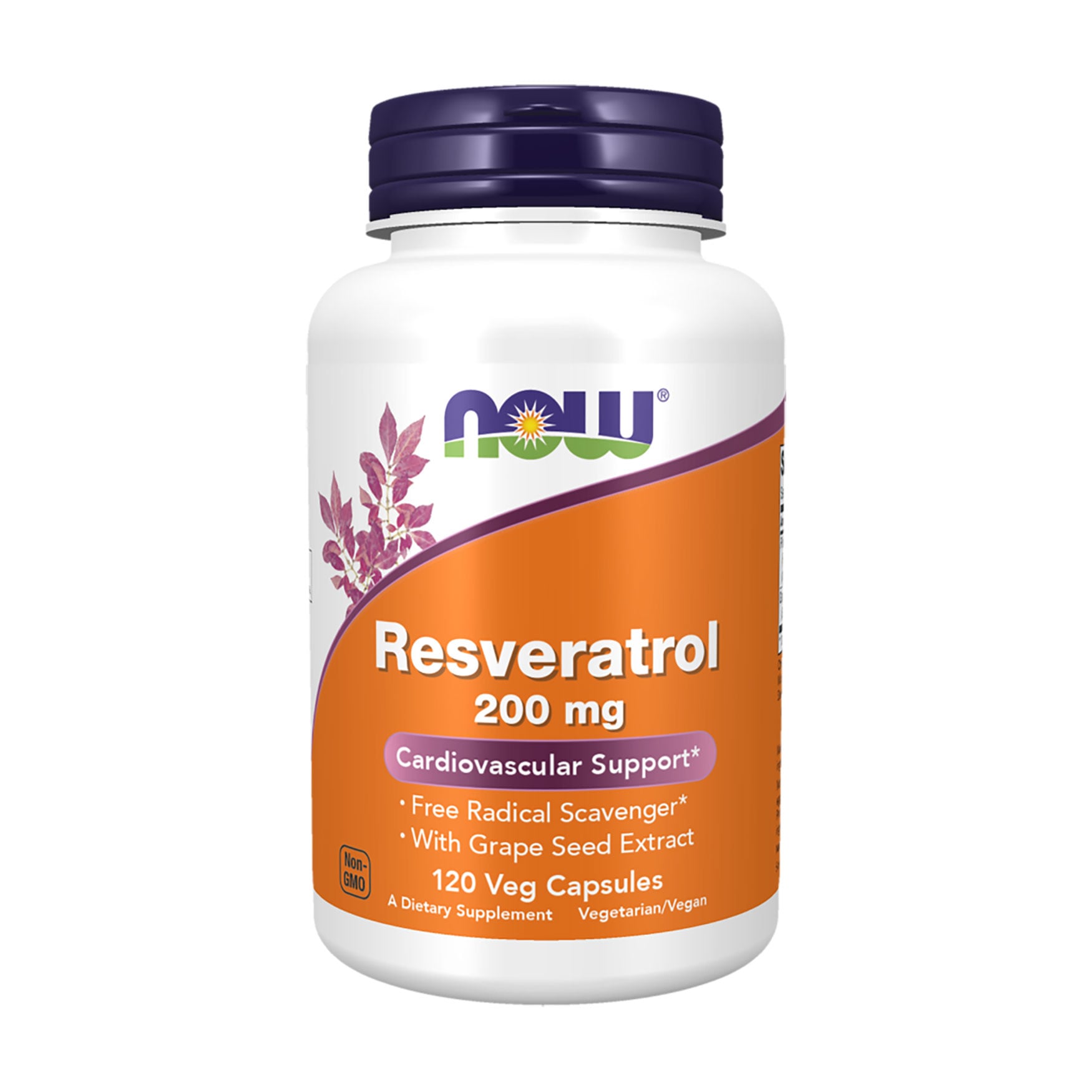 Ресвератрол NOW Foods Natural Resveratrol 200 мг, 120 капсул