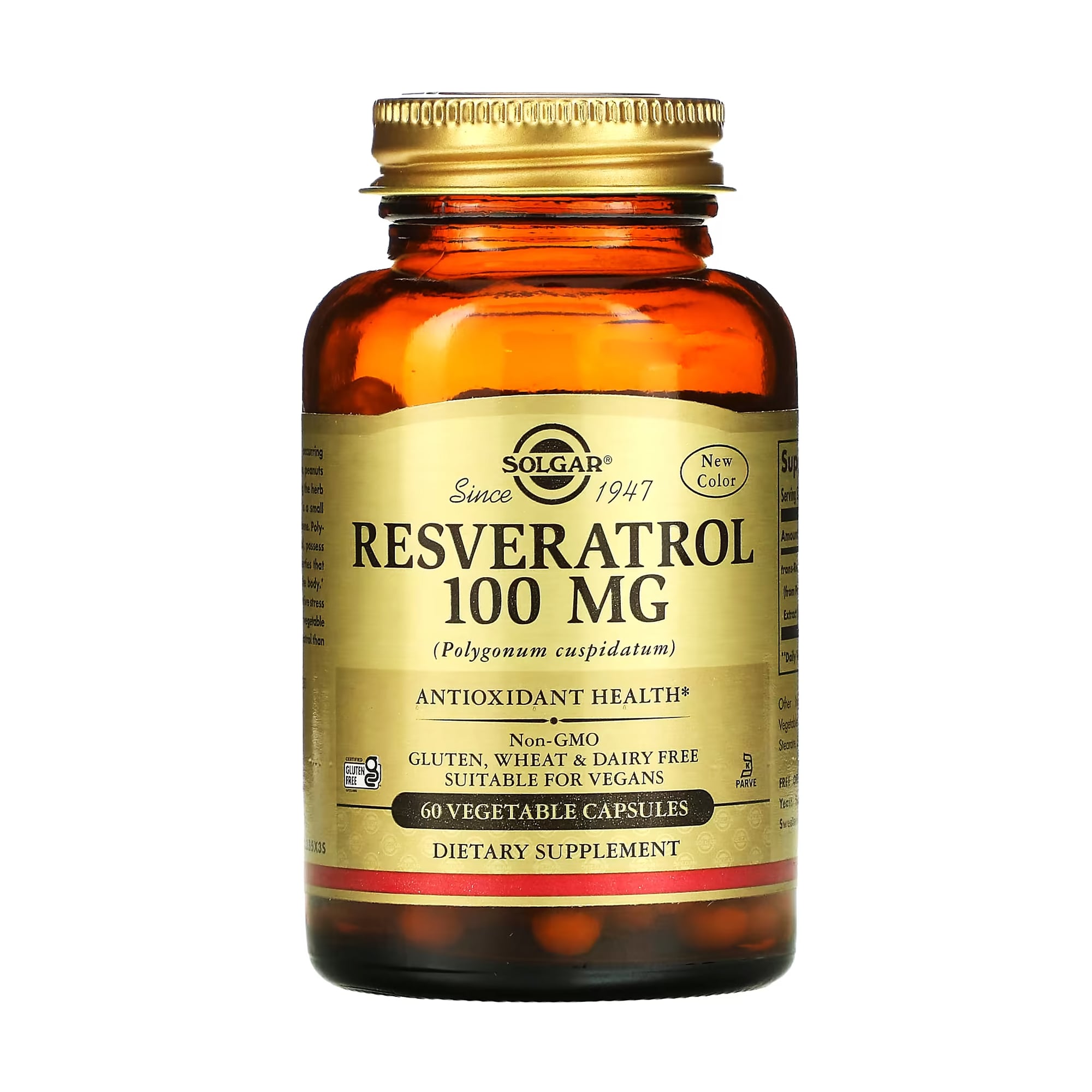 Ресвератрол Solgar Resveratrol 100 мг, 60 капсул