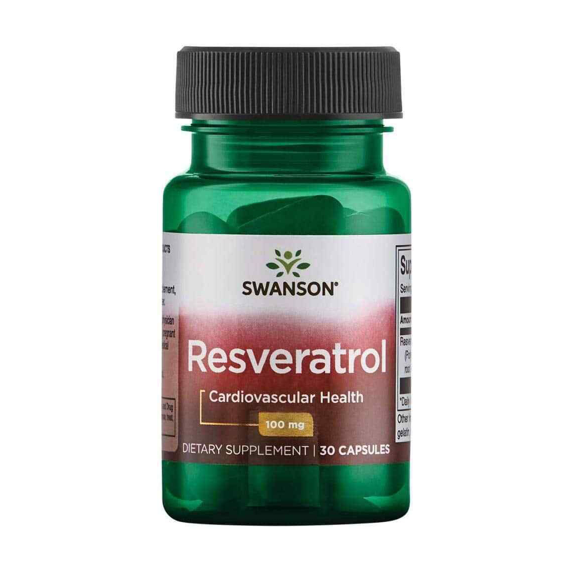 Ресвератрол Swanson Resveratrol 100 мг, 30 капсул