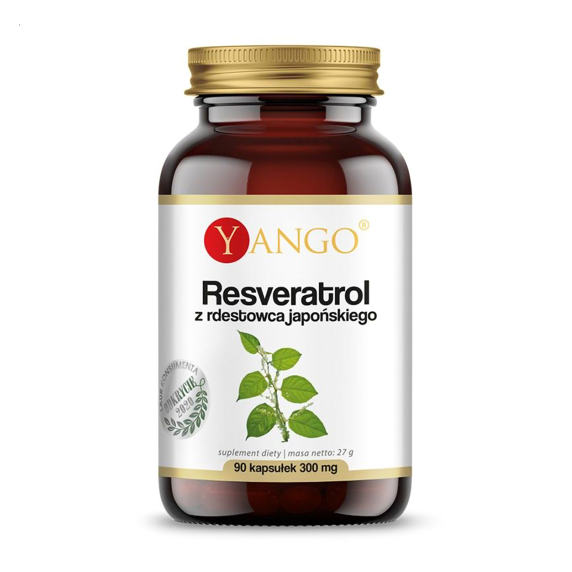 Ресвератрол Yango Resveratrol 300 мг, 90 капсул