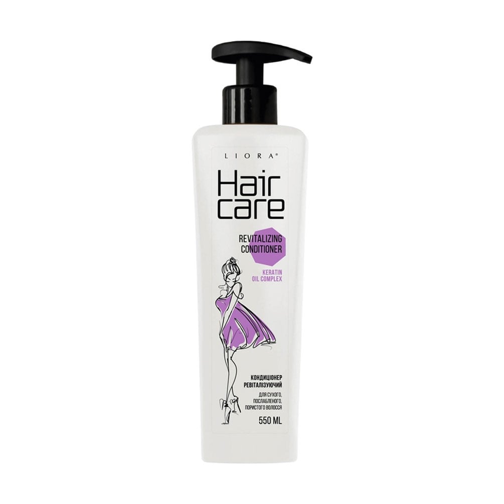 Ревіталізувальний кондиціонер Liora Hair Care Revitalizing Conditioner для сухого, послабленого, пористого волосся, 550 мл