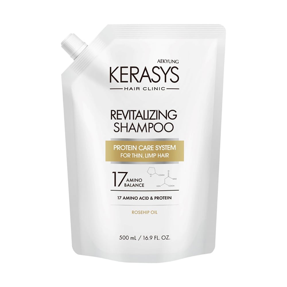 Ревіталізувальний шампунь для волосся KeraSys Hair Clinic System Revitalizing Shampoo, 500 мл (дойпак)