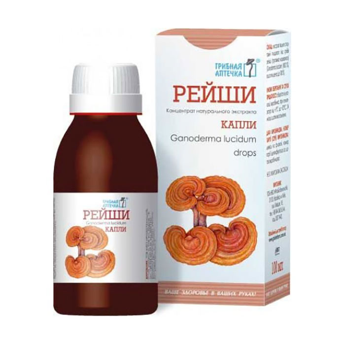 Рейші ФітоБіоТехнології Ganoderma Lucudum Drops Грибна аптечка в краплях, 100 мл