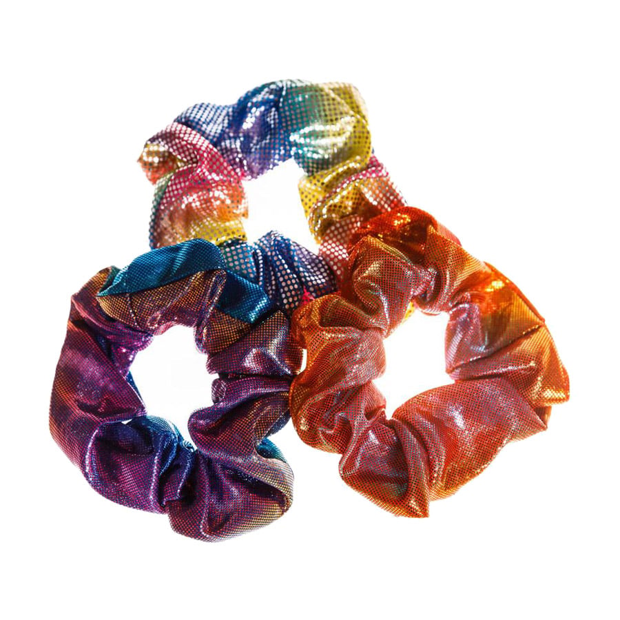 Резиночки для волосся Shokky Bandz Scrunchies Кольори веселки, 3 шт (AW42926-12)