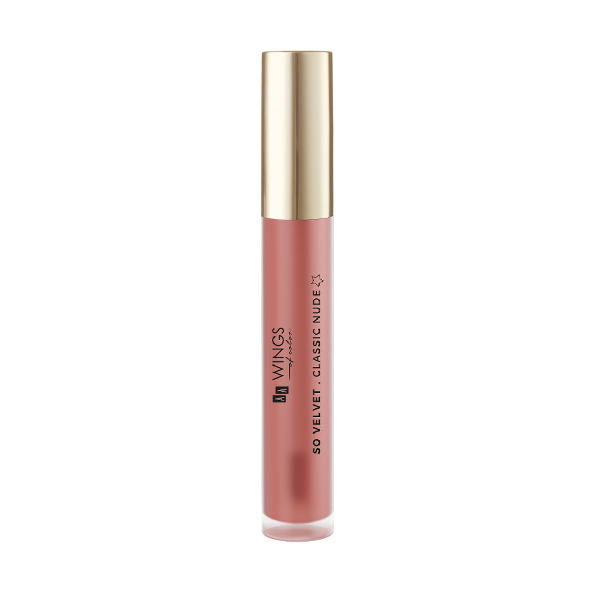 Рідка матова помада для губ AA Wings of Color So Velvet Matt Liquid Lipstick, Classic Nude, 5 мл
