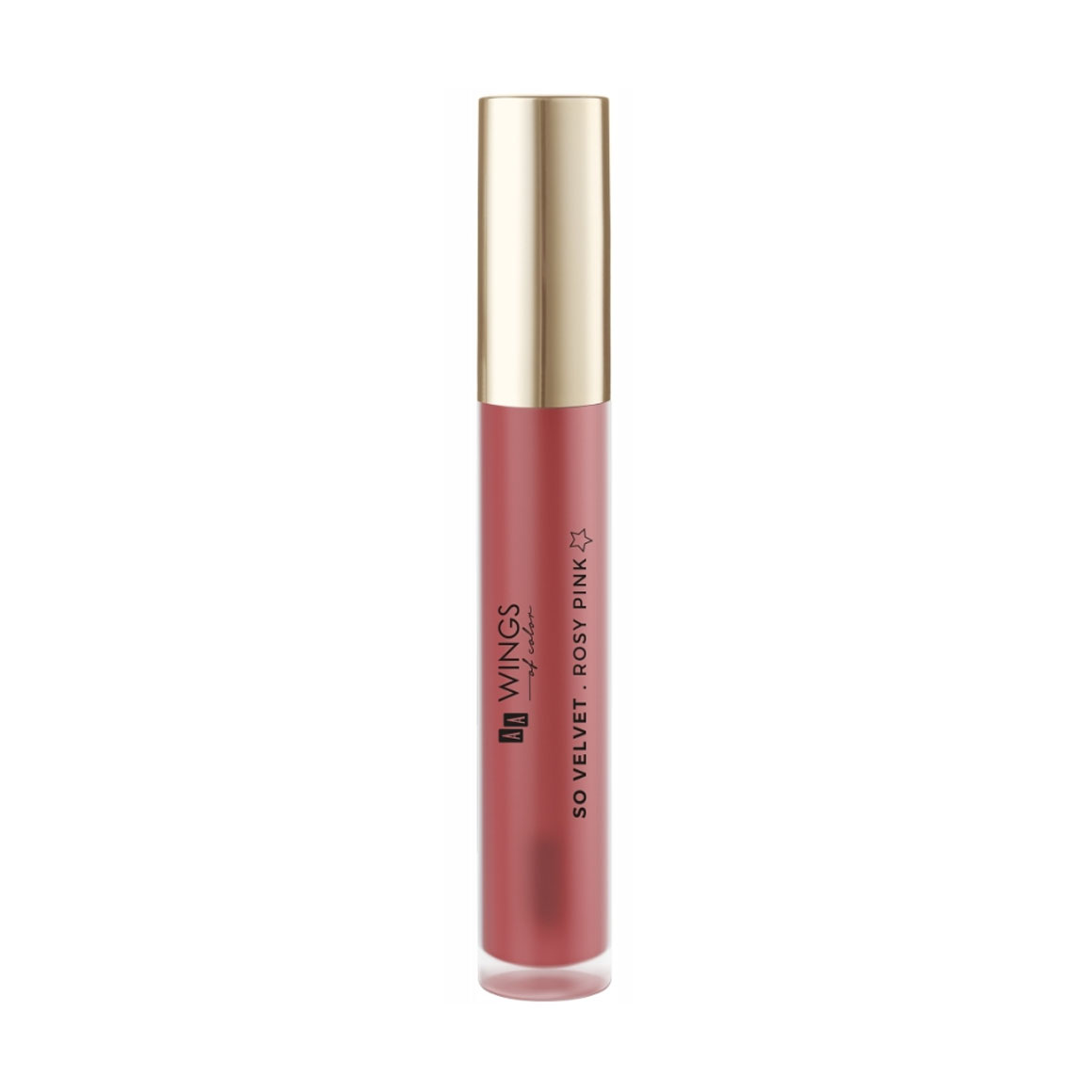 Рідка матова помада для губ AA Wings of Color So Velvet Matt Liquid Lipstick, Rosy Pink, 5 мл