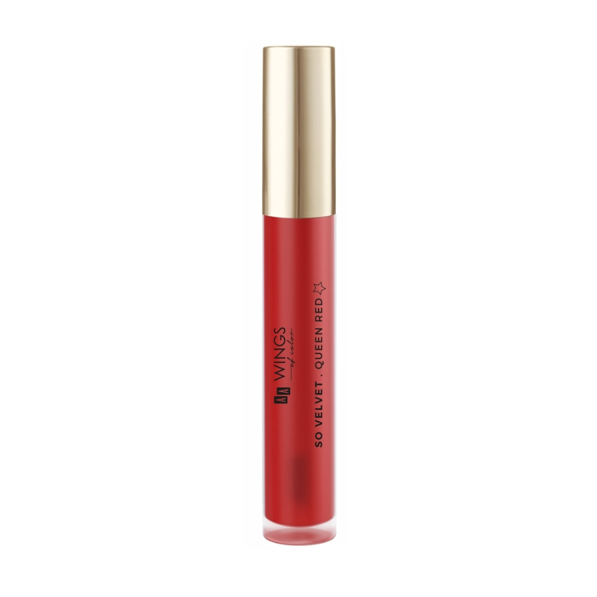 Рідка матова помада для губ AA Wings of Color So Velvet Matt Liquid Lipstick, Queen Red, 5 мл