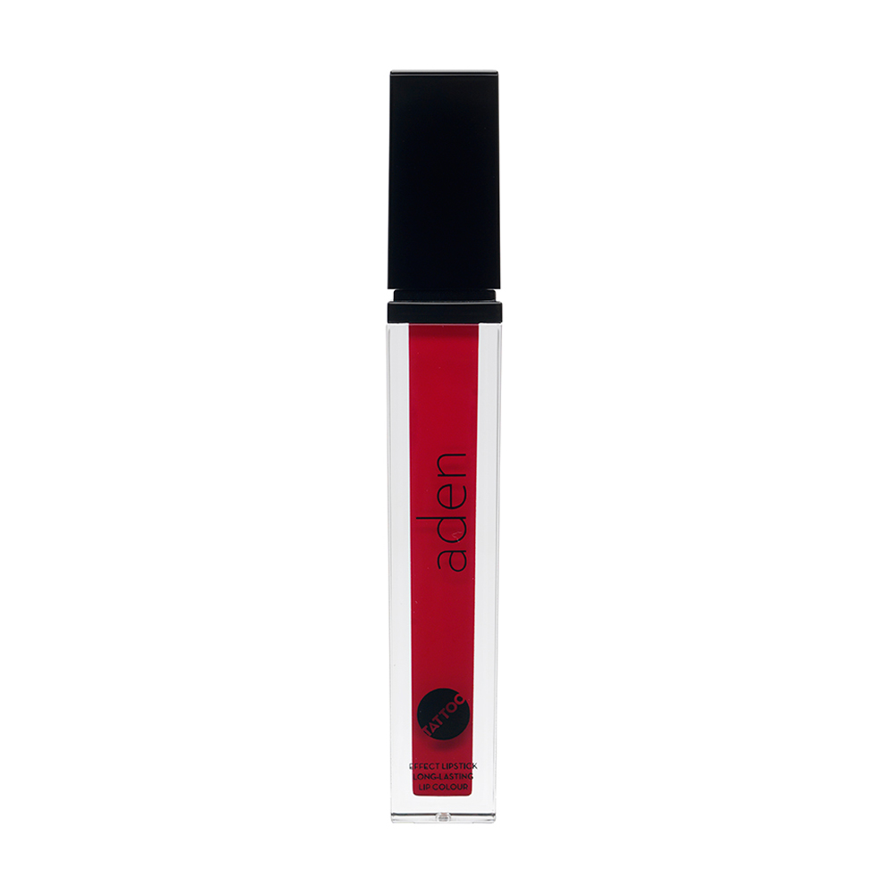 Рідка матова помада для губ Aden Tattoo Effect Lipstick, 06 Passionate Cherry, 7 мл