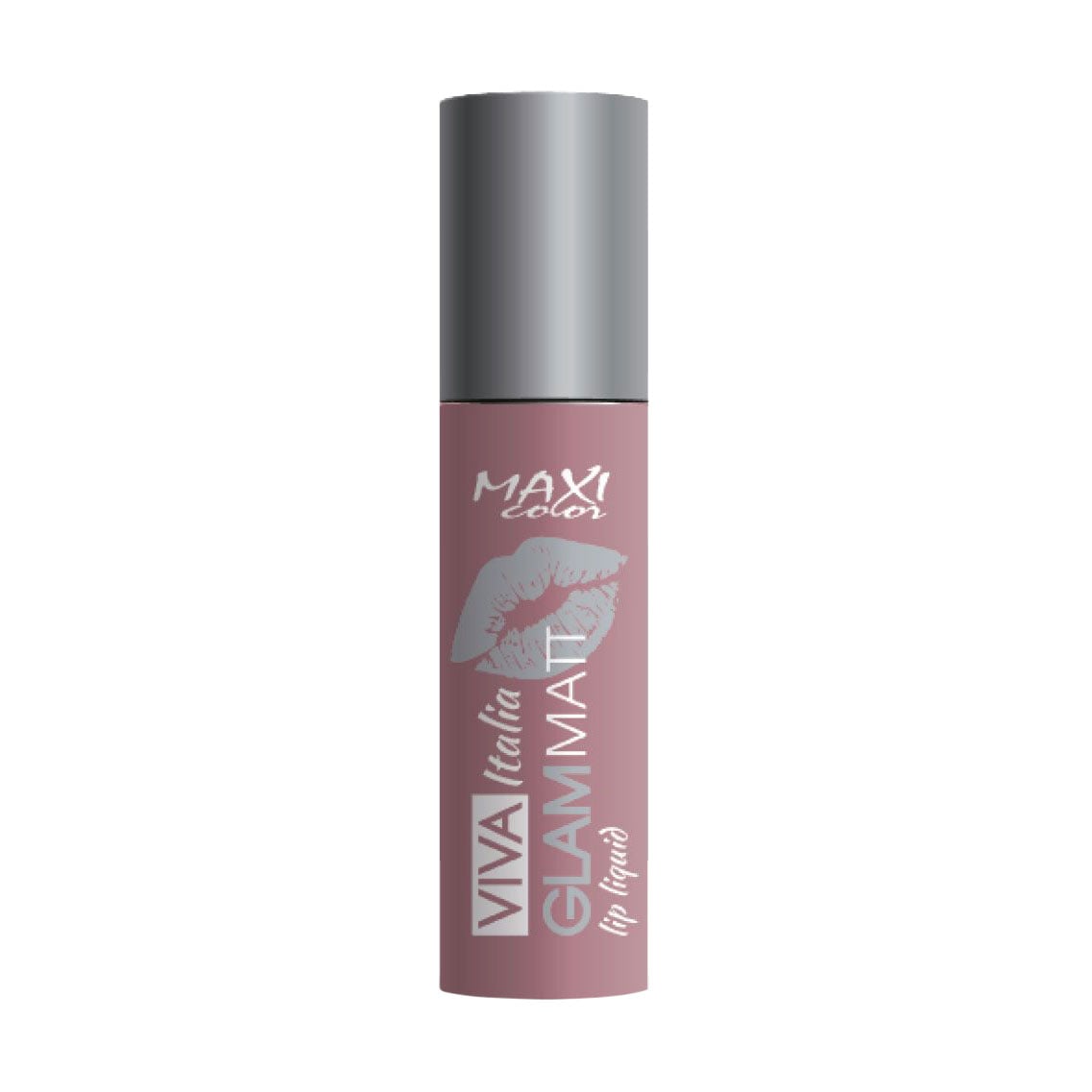 Рідка матова помада для губ Maxi Color Viva Italia Glam Matt Lip Liquid 01 Насичена карамель, 5 г