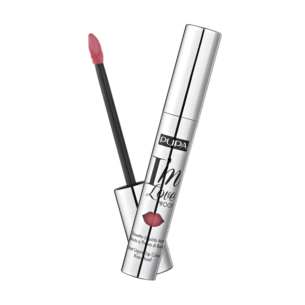 Рідка матова помада для губ Pupa I'm Loveproof 04 Intense Rose, 2.7 мл