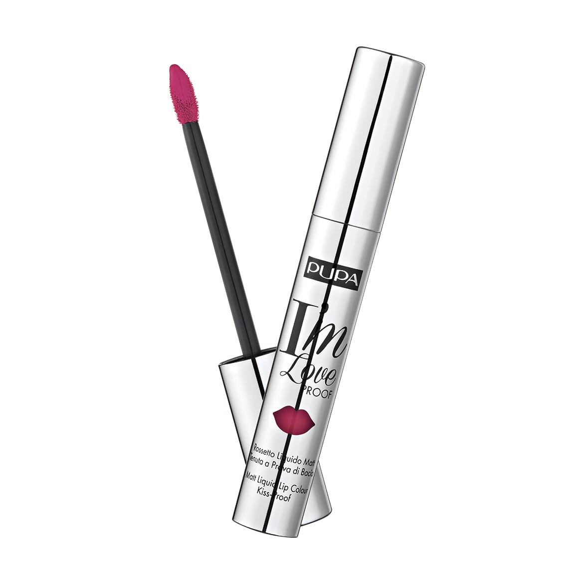 Рідка матова помада для губ Pupa I'm Loveproof 08 Flamingo Fuchsia, 2.7 мл