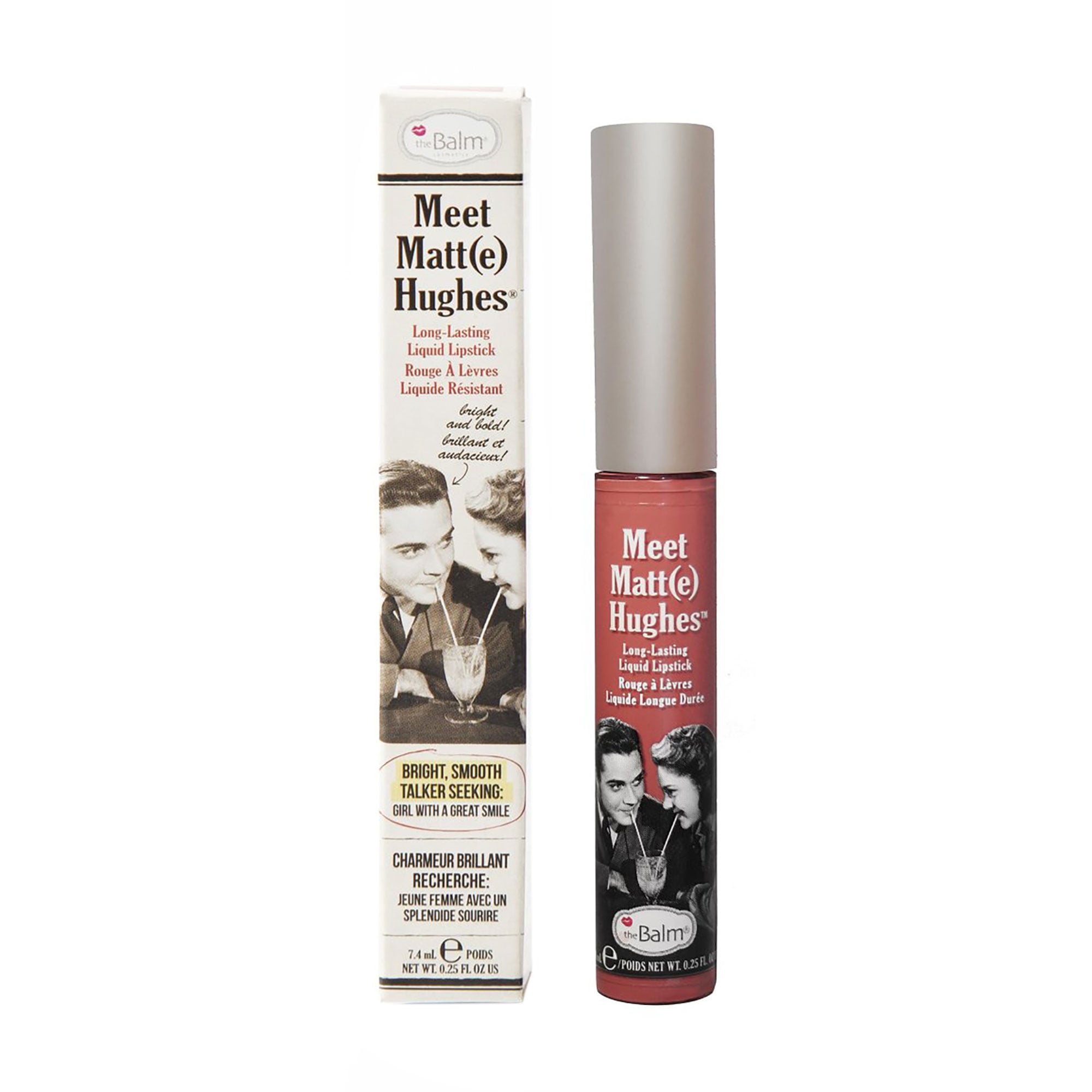 Рідка матова помада для губ theBalm Meet Matt(e) Hughes Long-Lasting Liquid Lipstick, Doting, 7.4 мл