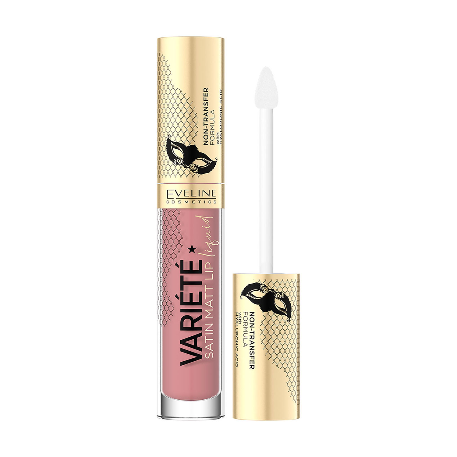 Рідка помада для губ Eveline Cosmetics Variete Satin Matt Lip Liquid Lipstick 02 Raspberry Cream, 4.5 мл