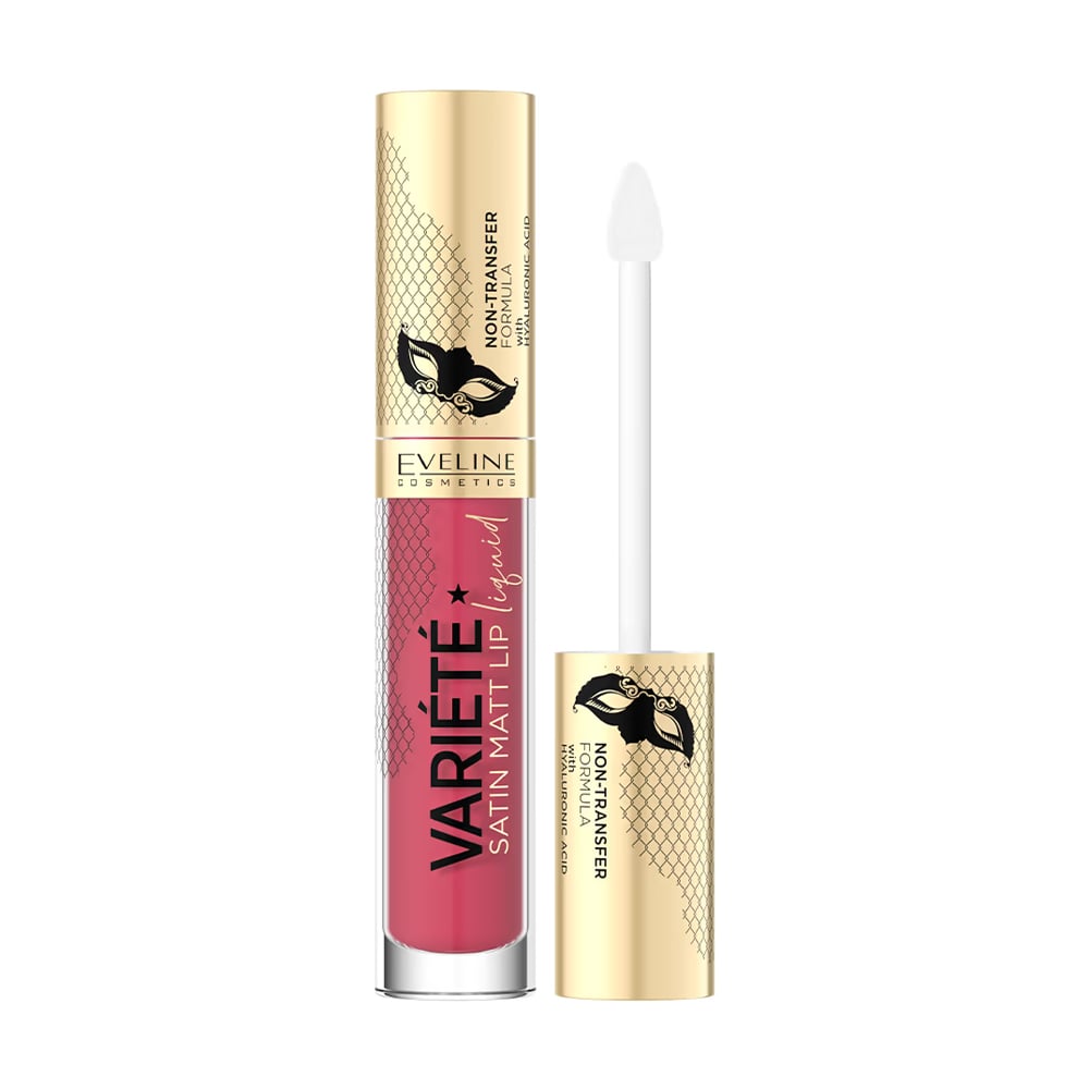 Рідка помада для губ Eveline Cosmetics Variete Satin Matt Lip Liquid Lipstick 06 Strawberry Cocktail, 4.5 мл