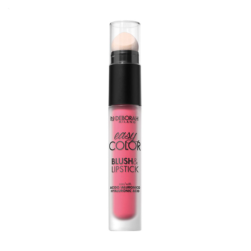 Рідка помада для губ та рум'яна 2 в 1 Deborah Easy Color Blush &amp; Lipstick 03 Rebel Pink, 4 мл