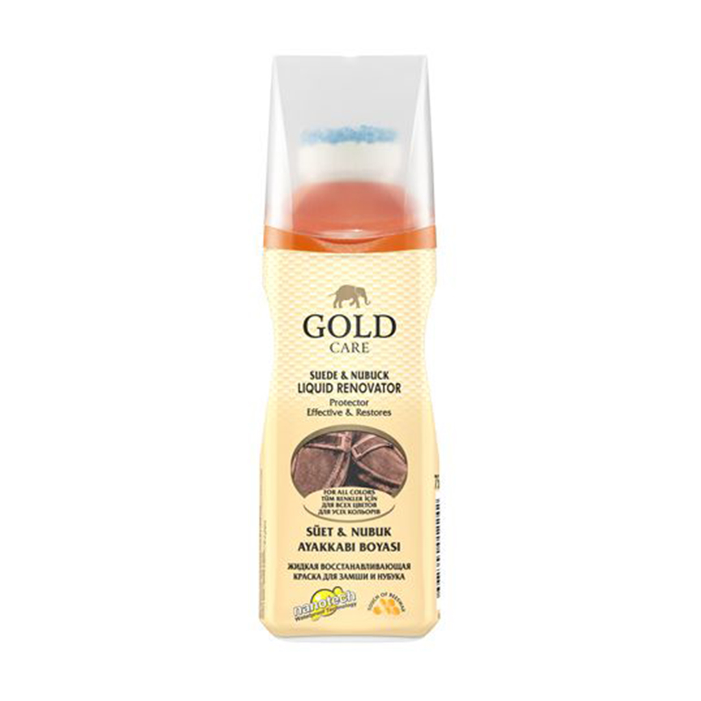 Рідка відновлювальна фарба для замші та нубука Gold Care Suede &amp; Nubuck Liquid Renovator Безбарвний, 75 мл