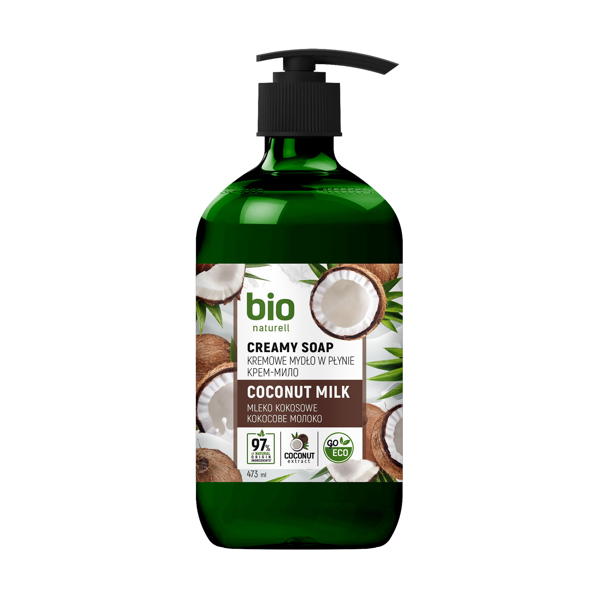 Рідке крем-мило Bio Naturell Кокосове молоко, 473 мл
