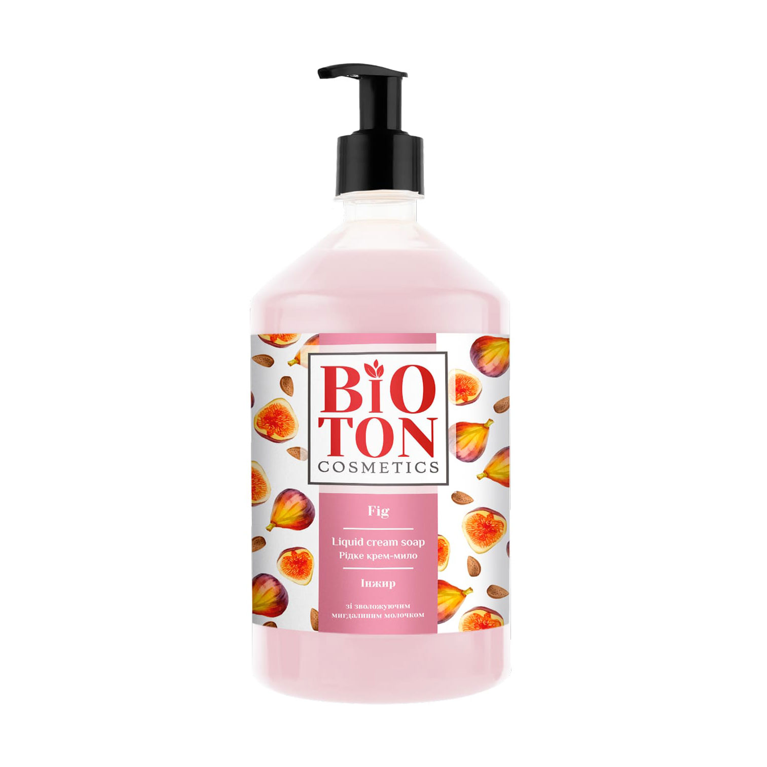 Рідке крем-мило Bioton Cosmetics Інжир зі зволожувальним мигдальним молочком, 1 л