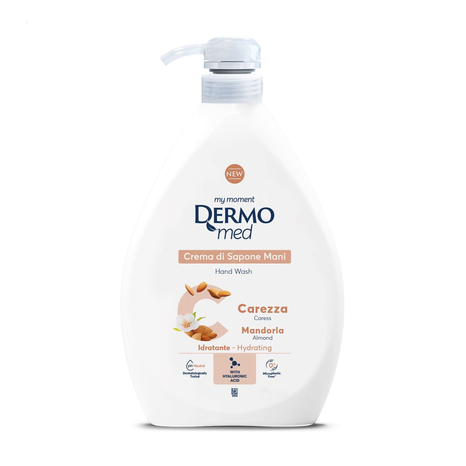Рідке крем-мило для рук DermoMed Caress Almond Hand Wash Лагідний, 1 л