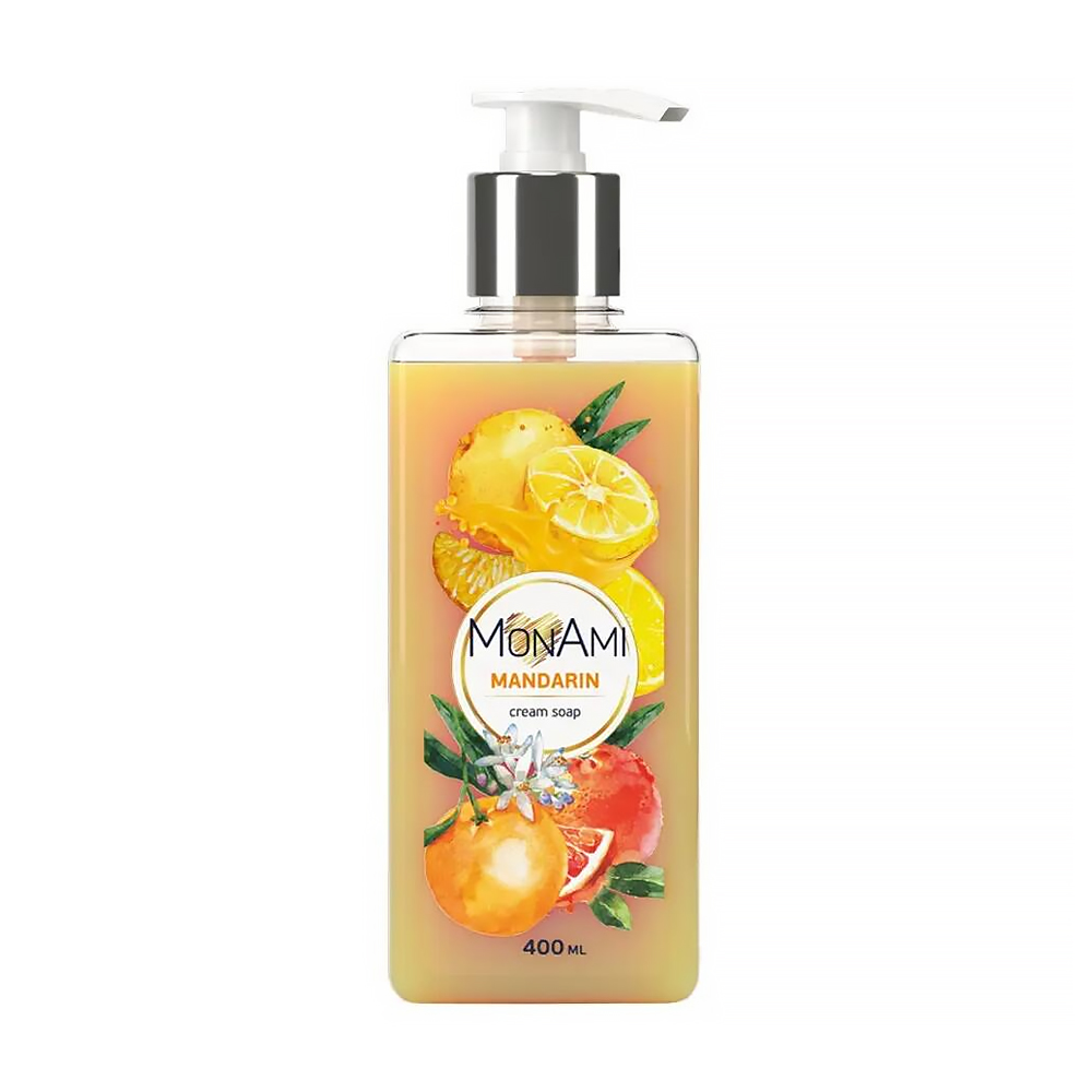 Рідке крем-мило MonAmi Mandarin Cream Soap, 400 мл