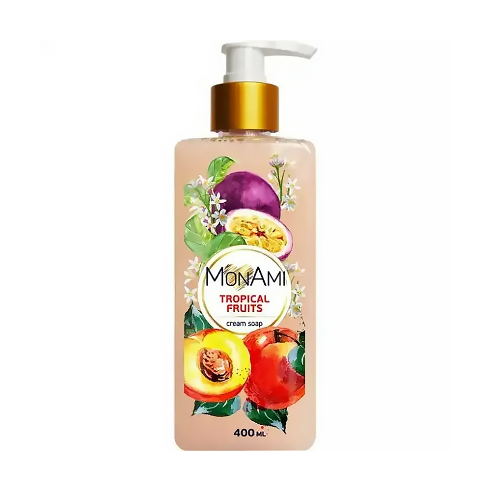 Рідке крем-мило MonAmi Tropical Fruits Cream Soap, 400 мл