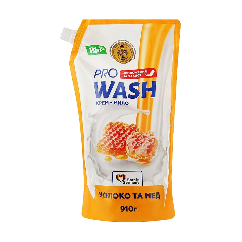 Рідке крем-мило ProWash Молоко та мед, 910 г (дойпак)