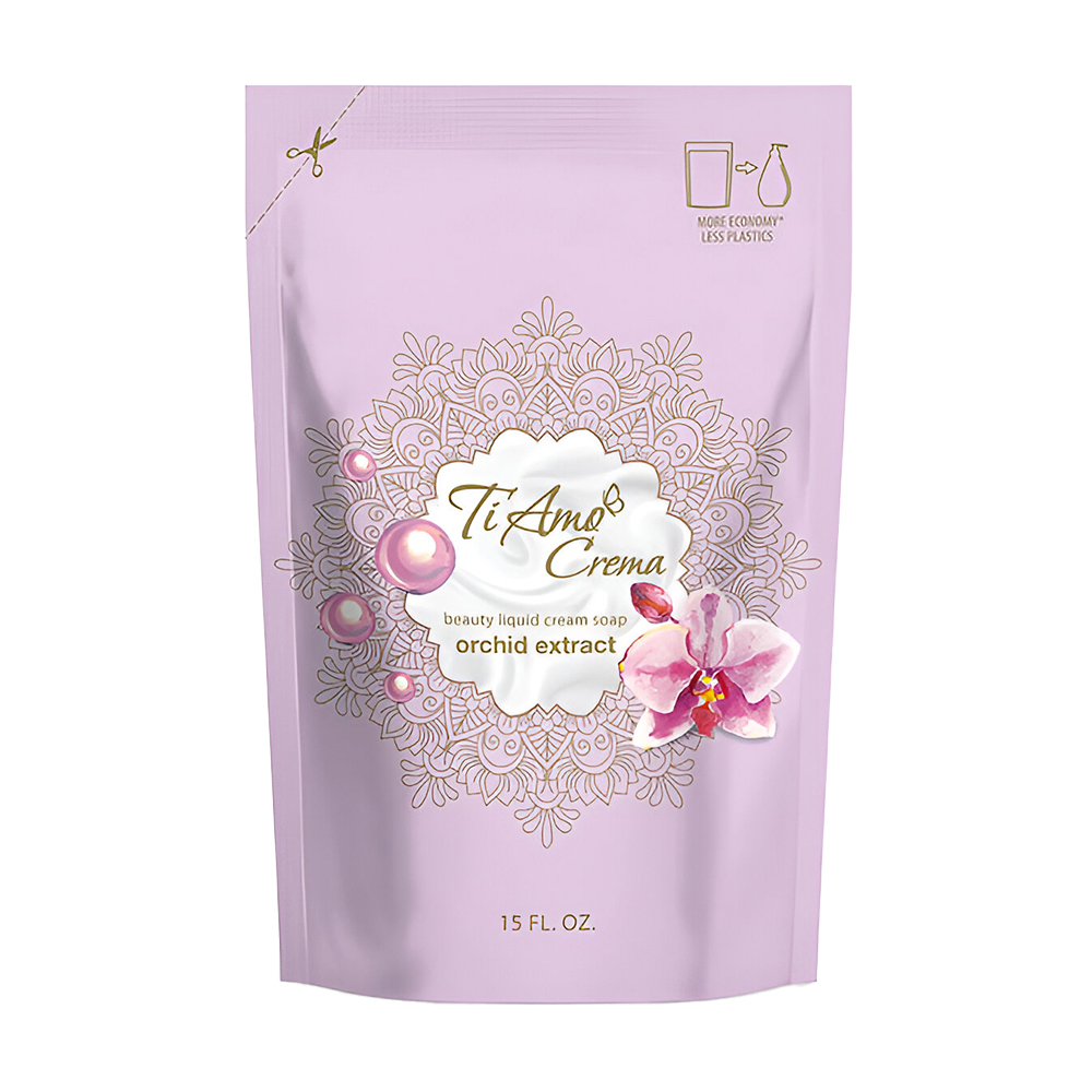 Рідке крем-мило Ti Amo Crema Beauty Liquid Cream Soap Orchid Extract, 450 мл (дойпак)