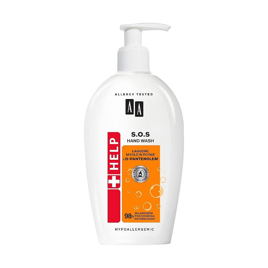 Рідке мило AA Help Mild Liquid Soap S.O.S з пантенолом, 300 мл