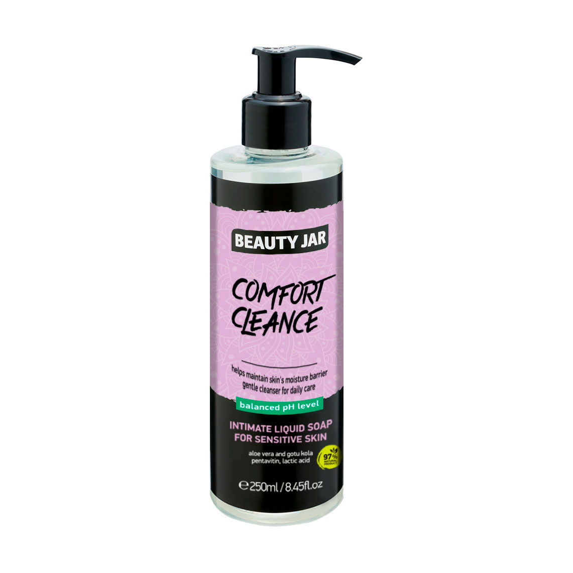 Рідке мило для інтимної гігієни Beauty Jar Comfort Cleanse Intimate Liquid Soap, 250 мл