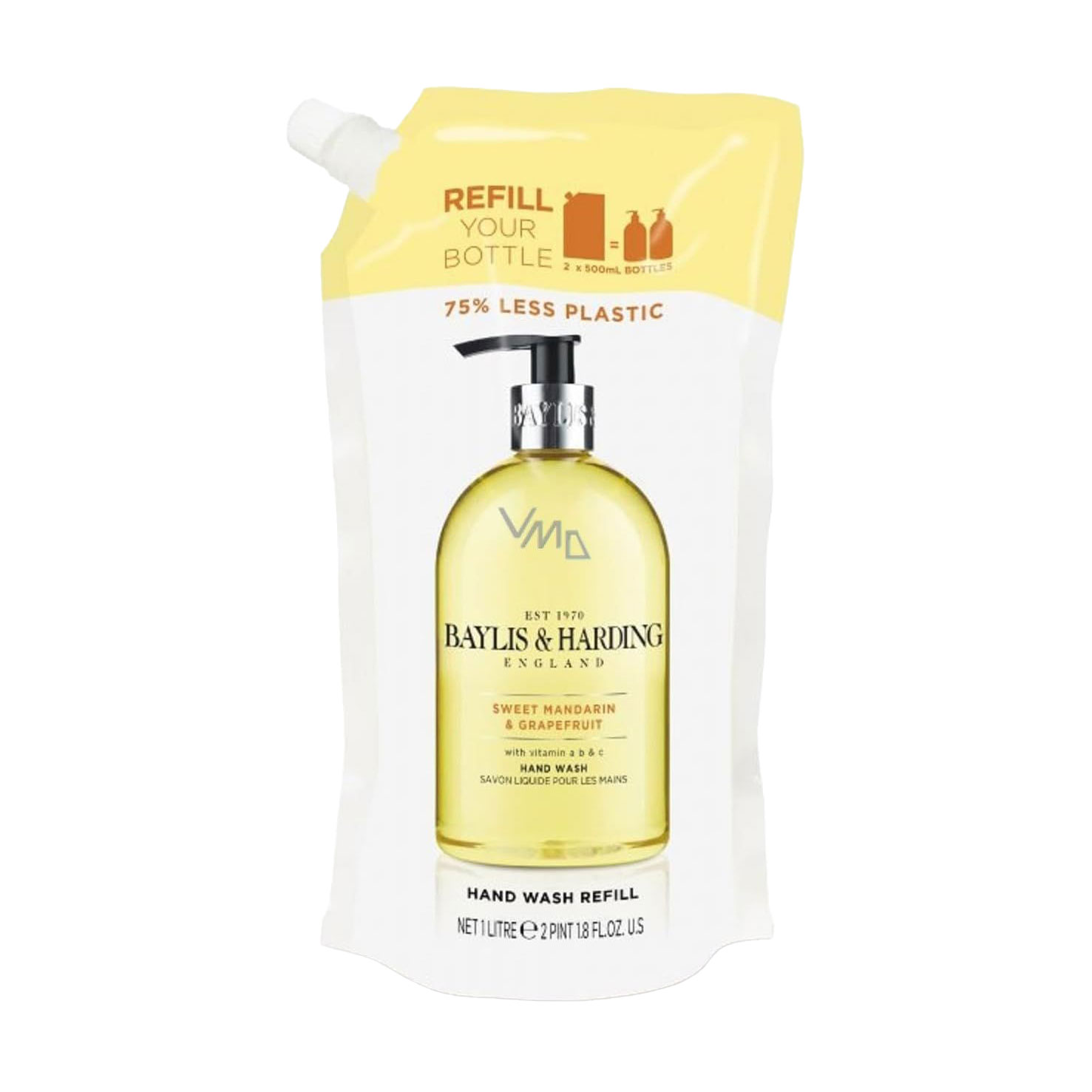 Рідке мило для рук Baylis &amp; Harding Hand Wash, Sweet Mandarin &amp; Grapefruit, 1 л (дой-пак)