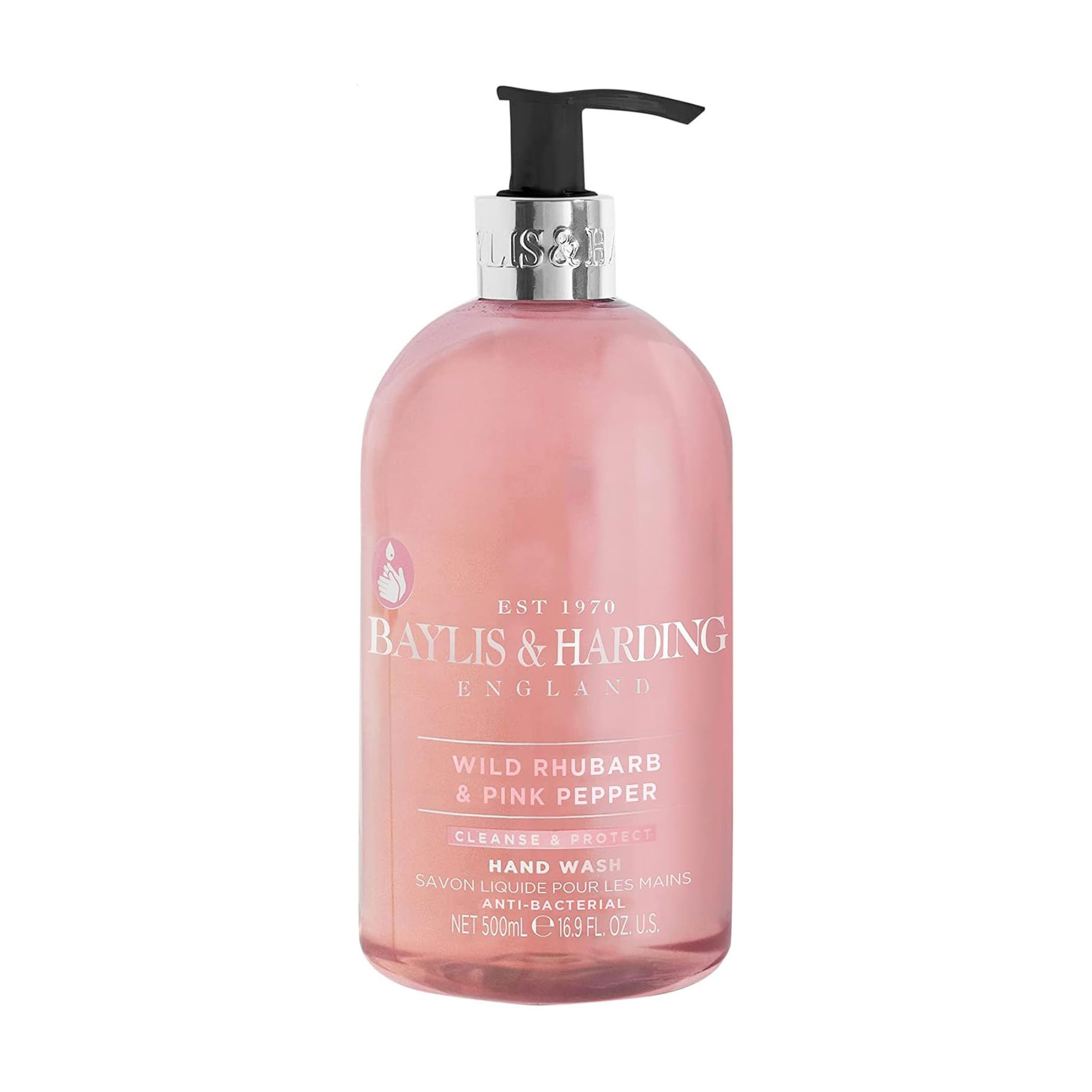 Рідке мило для рук Baylis &amp; Harding Wild Hand Wash, Rhubarb &amp; Pink Pepper, 500 мл