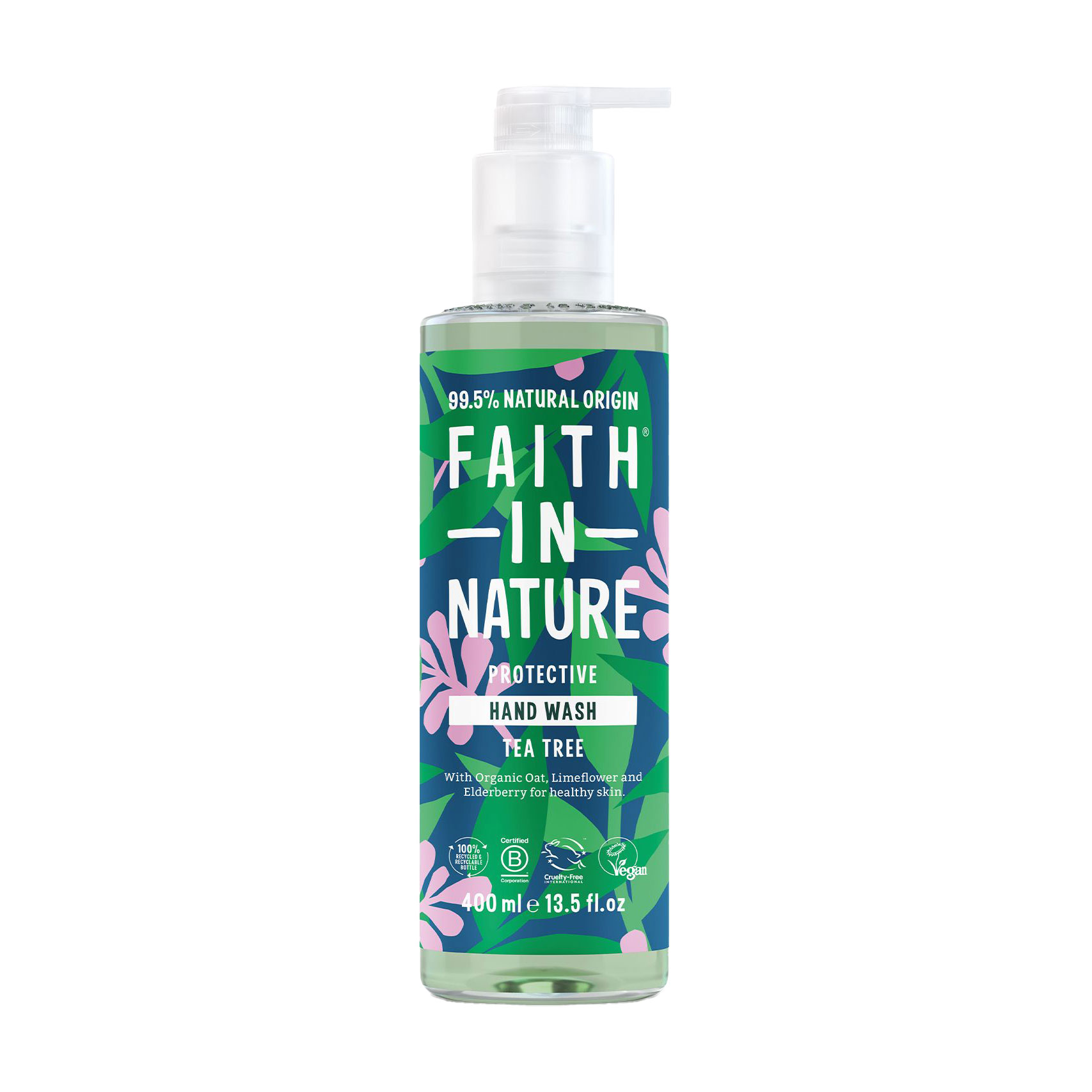 Рідке мило для рук Faith In Nature Protective Hand Wash з чайним деревом, 400 мл