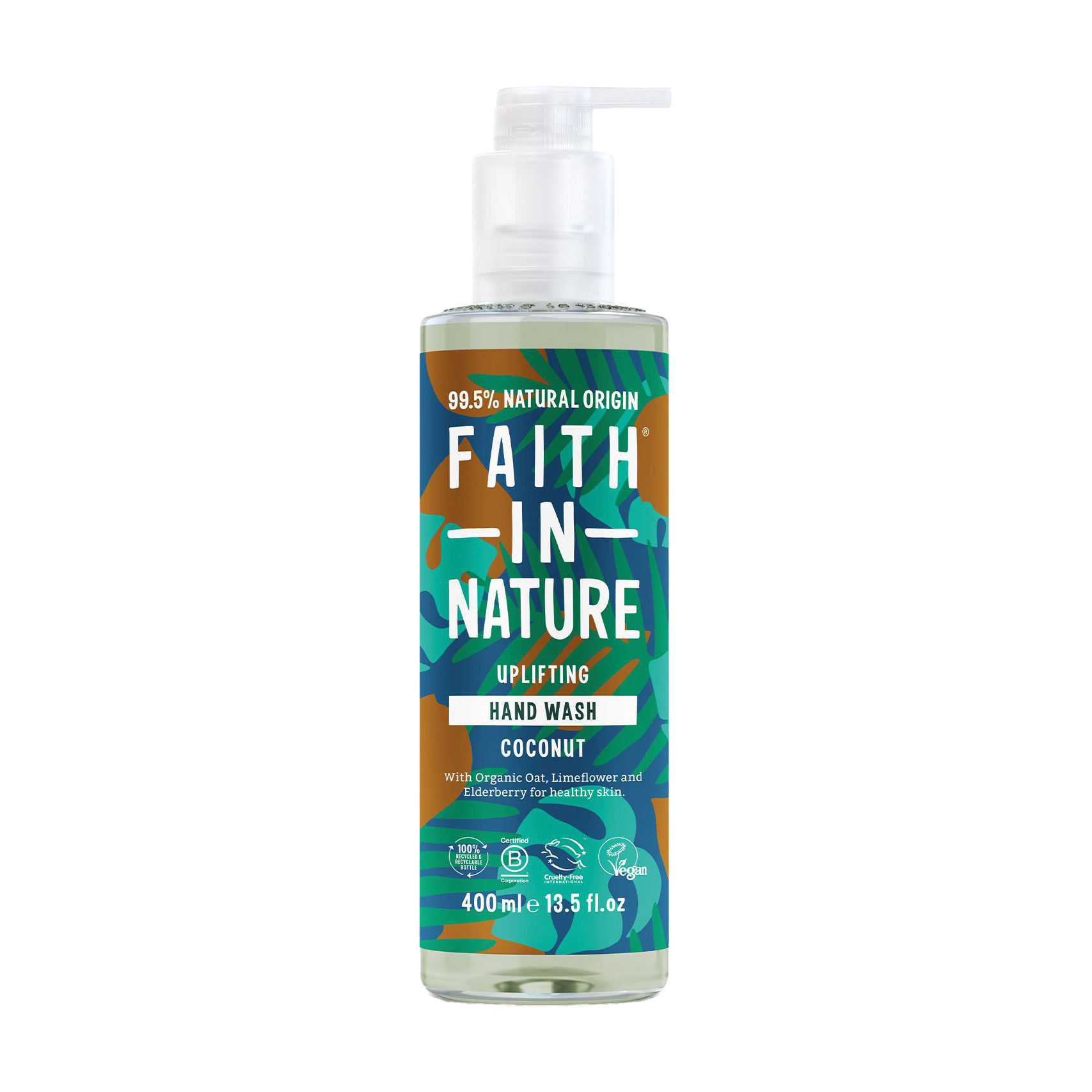 Рідке мило для рук Faith In Nature Uplifting Hand Wash з кокосом, 400 мл