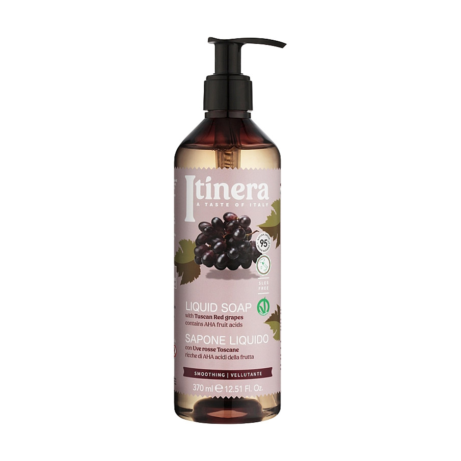 Рідке мило для рук Itinera Tuscan Red Grapes Liquid Soap з тосканським червоним виноградом, 370 мл